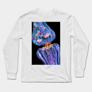 Nerve synapse, artwork (C036/9728) Long Sleeve T-Shirt